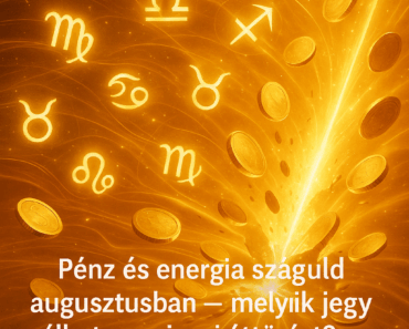 „Pénz és energia száguld augusztusban – melyik jegy élhet meg igazi áttörést?”