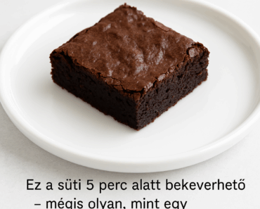 🧁 „Ez a süti 5 perc alatt bekeverhető – mégis olyan, mint egy cukrászdai csoda!”
