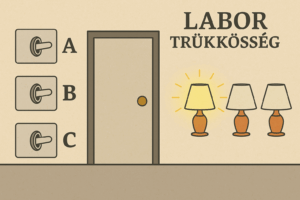 Találd ki, melyik kapcsoló melyik lámpát irányít – garantáltan, egyetlen bejárással.