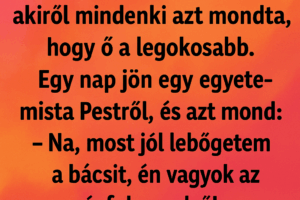 A falu legokosabb embere